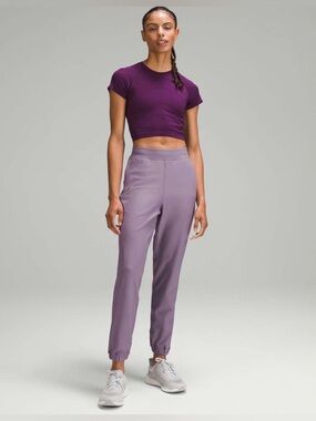 Lululemon Adapted State High-Rise Fleece Jogger *Full Length in Purple Ash